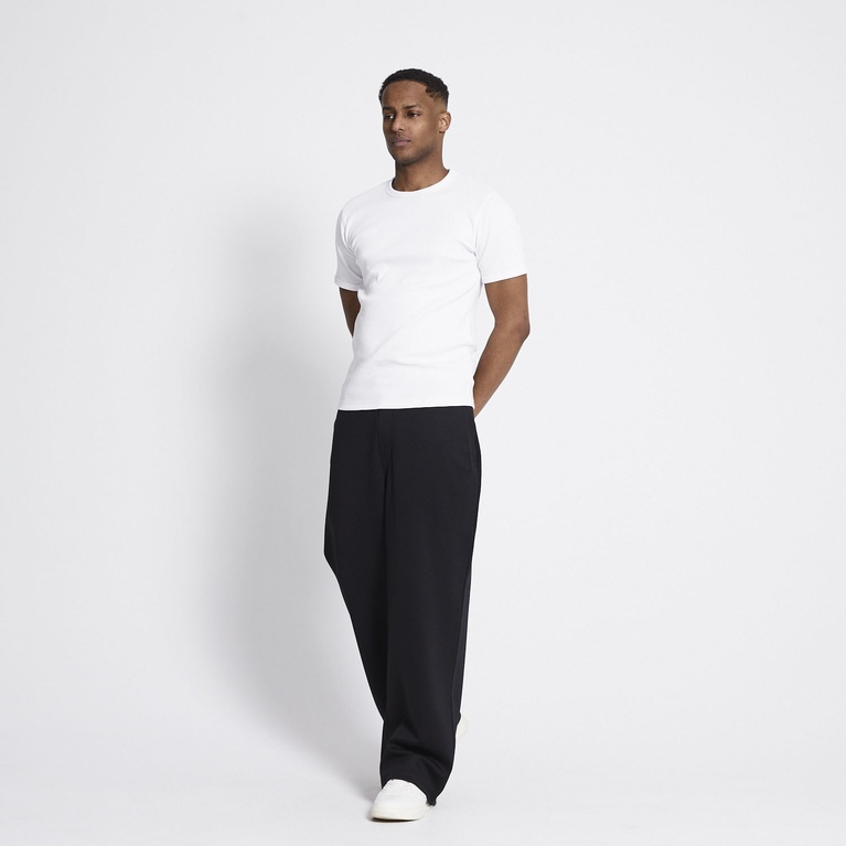 Rib knit tee "Vincent" White